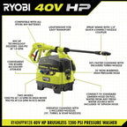 40V HP BRUSHLESS 1200 PSI 1.0 GPM PRESSURE WASHER Image 4