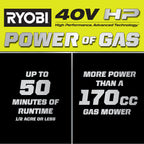 40V HP BRUSHLESS 21" MULTI-BLADE PUSH MOWER KIT Image 2