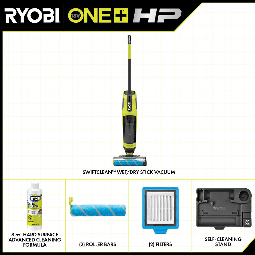 18V ONE+ HP SWIFTCLEAN WET/DRY STICK VACUUM – RYOBI Tools Canada