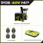 40V HP Brushless Whisper Series 24” Two-Stage Snow Blower Kit Image 3