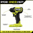 18V ONE+ HP COMPACT BRUSHLESS 2-TOOL COMBO KIT Image 4