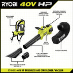 40V HP BRUSHLESS 600 CFM BLOWER/VACUUM KIT Image 3