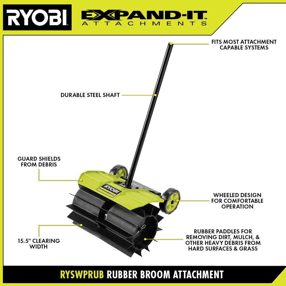 EXPAND-IT RUBBER BROOM ATTACHMENT – RYOBI Tools Canada