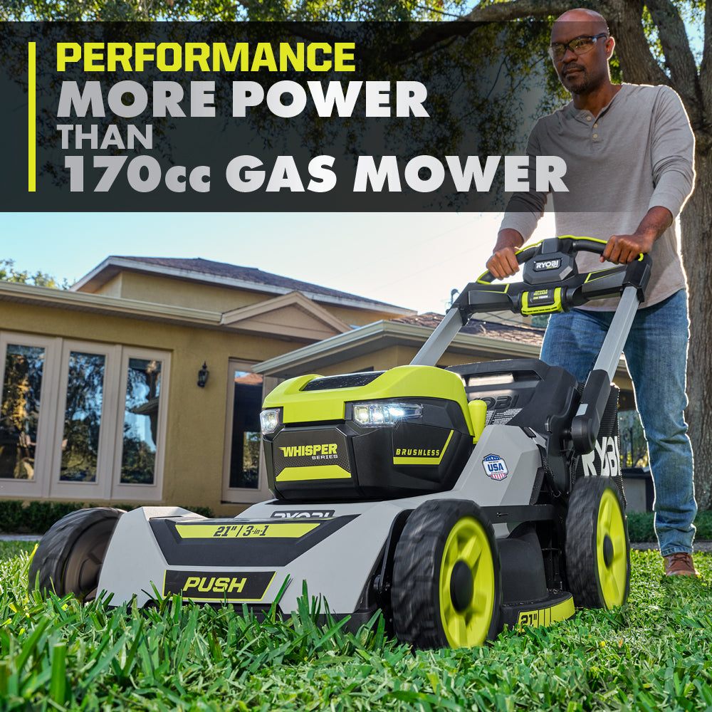 40V HP BRUSHLESS 21" MULTI-BLADE PUSH MOWER KIT Image 5