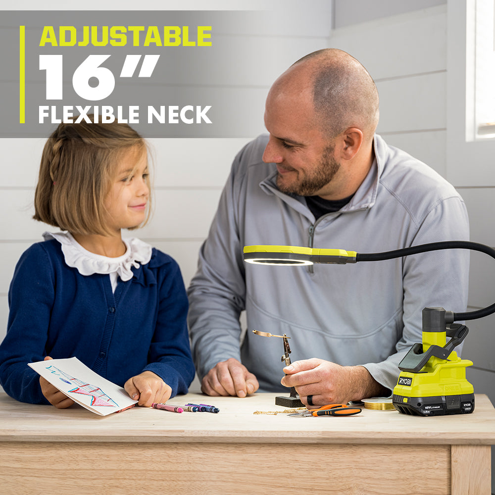 18V ONE+ Magnifying LED Clamp Light Image 6