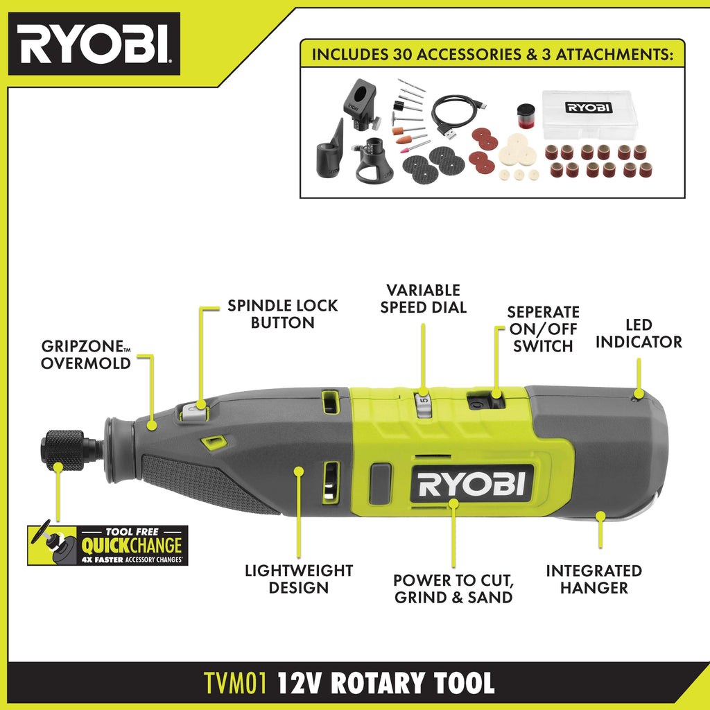12V Cordless Rotary Tool Kit Image 2