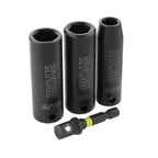 4 PC. 3/8" Drive SAE Impact Socket Set Image 4