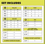 40 PC. Impact Drive Bit and Socket Set Image 2
