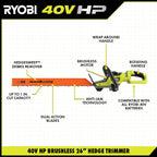 40V HP BRUSHLESS 26" HEDGE TRIMMER  Image 3