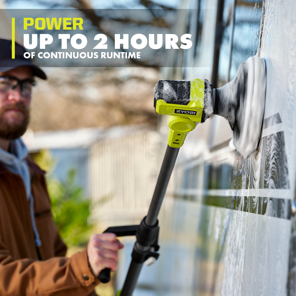 18V ONE+ VORTEX TELESCOPING POWER SCRUBBER – RYOBI Tools Canada