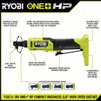 18V ONE+™ HP COMPACT BRUSHLESS 3/8" High Speed Ratchet KIT Image 3