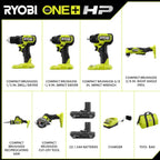 18V ONE+ HP Compact Brushless 6-Tool Combo Kit Image 2