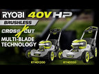 40V HP BRUSHLESS 21" MULTI-BLADE PUSH MOWER KIT video