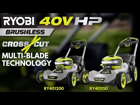 40V HP BRUSHLESS 21" MULTI-BLADE PUSH MOWER KIT video