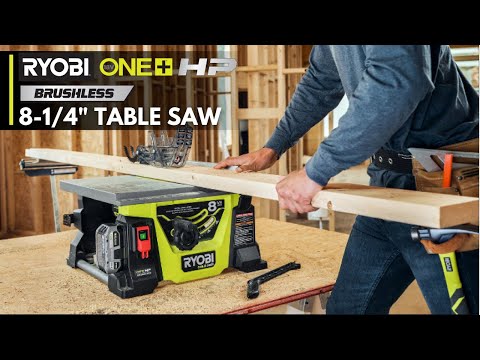 18V ONE+ HP BRUSHLESS 8-1/4" TABLE SAW video