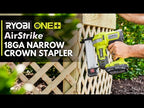 18V ONE+ AIRSTRIKE 18GA NARROW CROWN STAPLER video