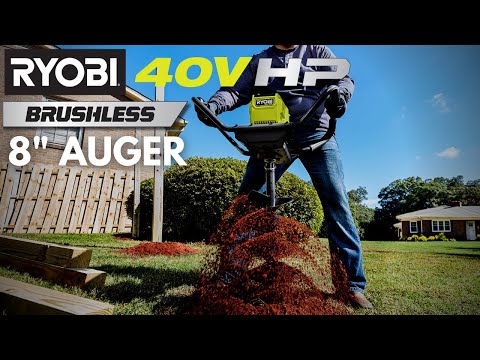 40V HP BRUSHLESS 8" EARTH AUGER KIT video