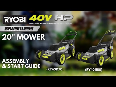 40V HP BRUSHLESS 20" SELF-PROPELLED LAWN MOWER video