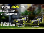 40V HP BRUSHLESS 20" SELF-PROPELLED LAWN MOWER video