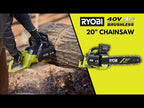 40V HP Brushless 20" Chainsaw Kit