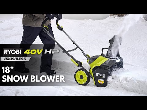 40V HP BRUSHLESS 18" SNOW BLOWER KIT video
