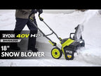 40V HP BRUSHLESS 18" SNOW BLOWER KIT video