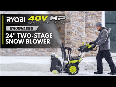 40V HP Brushless Whisper Series 24” Two-Stage Snow Blower Kit video