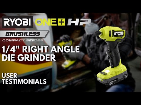 18V ONE+ HP COMPACT BRUSHLESS 1/4" RIGHT ANGLE DIE GRINDER video