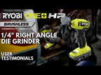 18V ONE+ HP COMPACT BRUSHLESS 1/4" RIGHT ANGLE DIE GRINDER video
