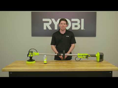 18V ONE+ SOAP DISPENSING TELESCOPING SCRUBBER video