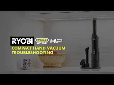 USB Lithium HP Compact Hand Vacuum Cleaner Kit with (2) USB Lithium 2.0 Ah Batteries and Charger