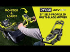 40V HP BRUSHLESS 21" SELF-PROPELLED ALL-WHEEL DRIVE MULTI-BLADE MOWER KIT