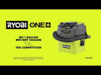 18V ONE+ 1 GALLON WET/DRY VACUUM KIT video