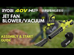 40V HP Jet Fan Blower/Vacuum Kit video