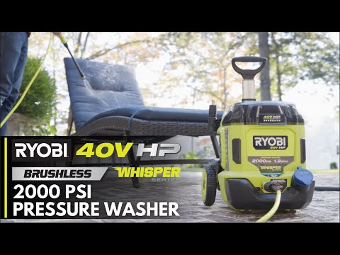 40V HP BRUSHLESS WHISPER SERIES 2000 PSI PRESSURE WASHER  video