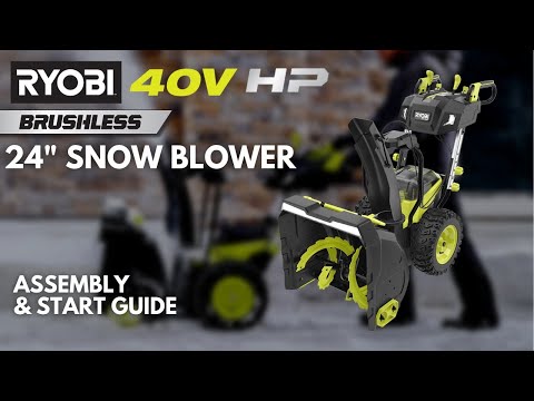 40V HP Brushless Whisper Series 24” Two-Stage Snow Blower Kit video