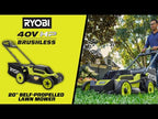 40V HP BRUSHLESS 20" SELF-PROPELLED LAWN MOWER video